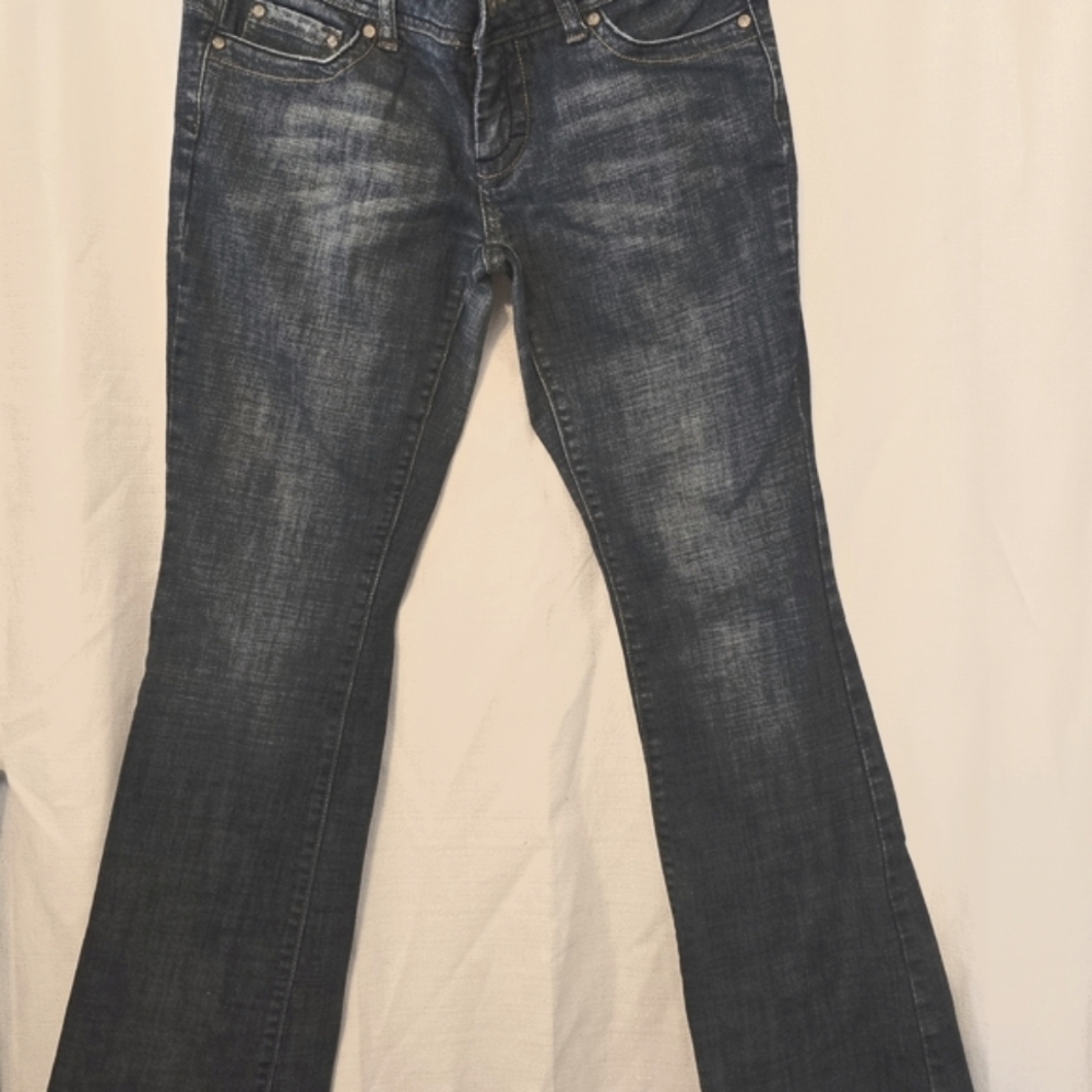 Y2K Vintage Refuge Low-rise Women's Blue Jeans Size 7 90s Denim Casual - Picture 5 of 7